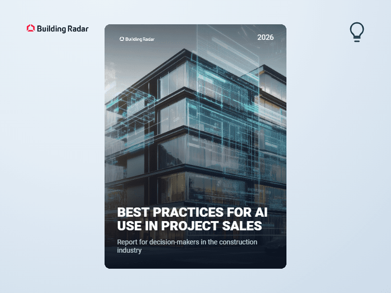 Cover: Best Practices for AI Use in Project Sales 2026 – Building Radar report