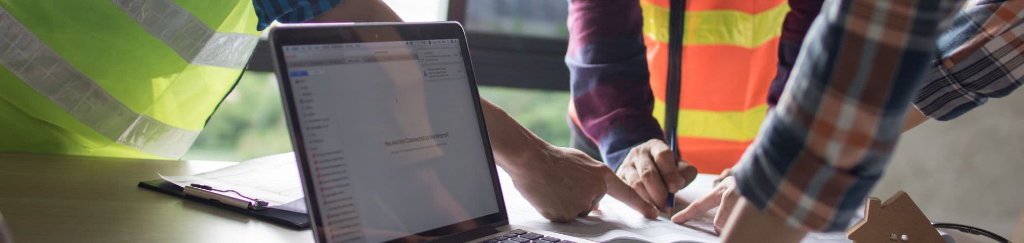 Using mobile tools for on-site construction sales activity